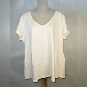 Vintage White Form Fit T-shirt Short Sleeve  XXL
